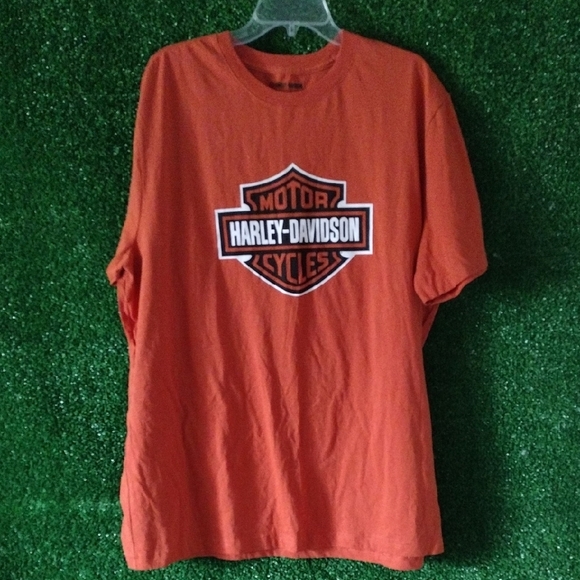 Harley-Davidson Men's Orange T-Shirt - Picture 1 of 3